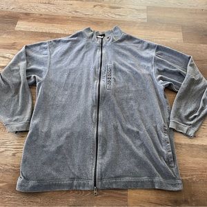 Jordan gray velour tracksuit jacket XL